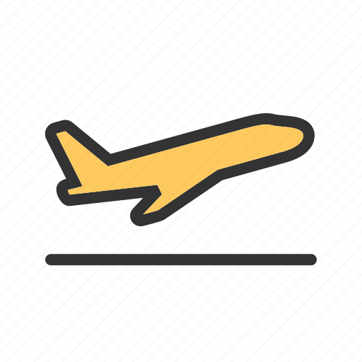 Airplane, airport, flight, off, plane, runway, transport icon - Download on Iconfinder