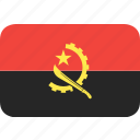 angola, country, flag, nation