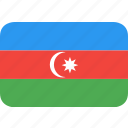 azerbaijan, country, flag, nation