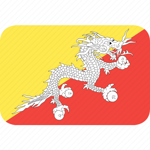 Bhutan, country, flag, nation icon - Download on Iconfinder