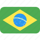 brazil, country, flag, nation