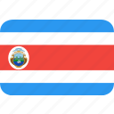 costa, country, flag, nation, rica