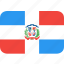 country, dominican, flag, nation, republic 