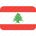 country, flag, lebanon, nation
