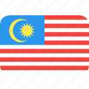 country, flag, malaysia, nation