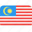 country, flag, malaysia, nation 