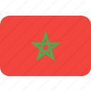 country, flag, morocco, nation
