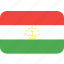 country, flag, nation, tajikistan 