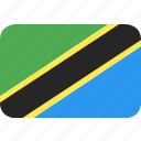 country, flag, nation, tanzania