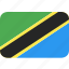 country, flag, nation, tanzania 
