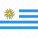 country, flag, nation, uruguay