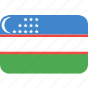 country, flag, nation, uzbekistan