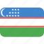 country, flag, nation, uzbekistan 