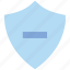 antivirus, minus, protect, security, shape, shield 