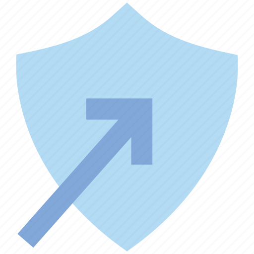 Antivirus, arrow, protect, security, shape, shield icon - Download on Iconfinder