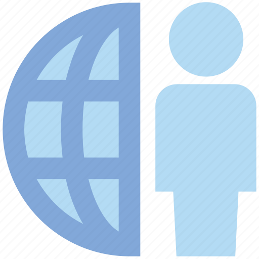 Globe, internet, man, network, user, world icon - Download on Iconfinder