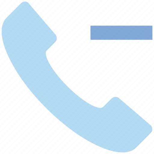 Call, communication, contact, landline, minus, phone, telephone icon - Download on Iconfinder
