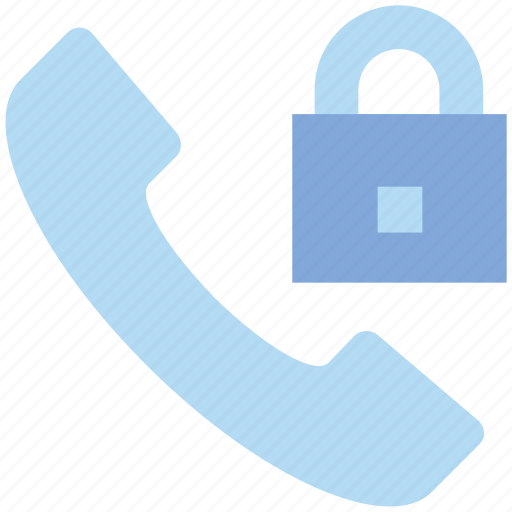Call, communication, contact, landline, lock, phone, telephone icon - Download on Iconfinder