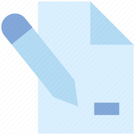Document, file, list, page, paper, pencil, write icon - Download on Iconfinder