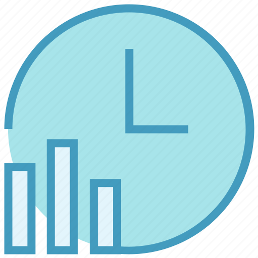 Analytics, clock, data, graph, report, statistics, time icon - Download on Iconfinder
