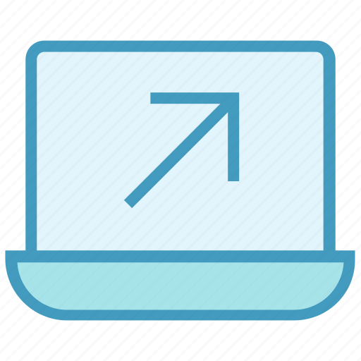 Arrow, click, education, laptop, online, point icon - Download on Iconfinder
