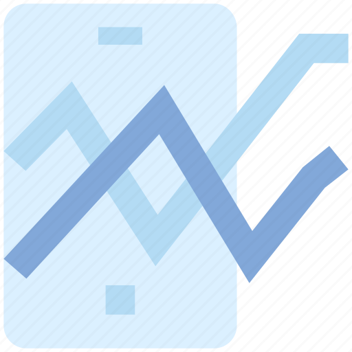 Analytics, bar, chart, graph, mobile, phone, stats icon - Download on Iconfinder