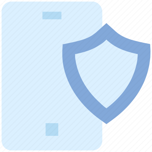 Antivirus, mobile, mobile security, protected, security, security app, shield icon - Download on Iconfinder