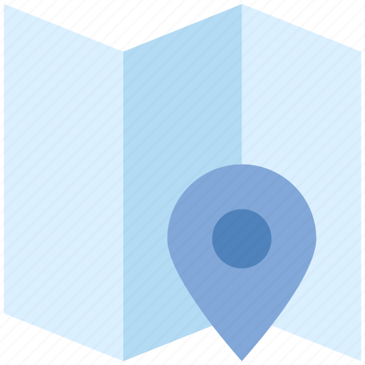 Directions, location pin, map, marker, navigation, paper icon - Download on Iconfinder