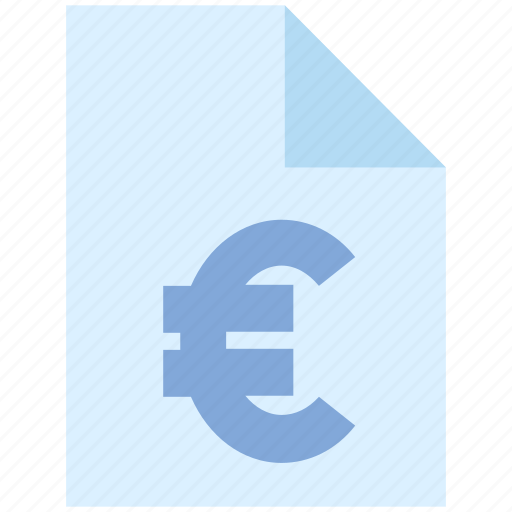 Currency, document, euro, file, money, page, paper icon - Download on Iconfinder