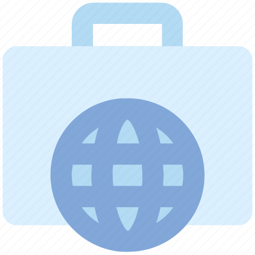 Bag, browser, business, ecommerce, globe, portfolio, world icon - Download on Iconfinder