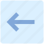 arrow, box, forward, left, left arrow, material, square 