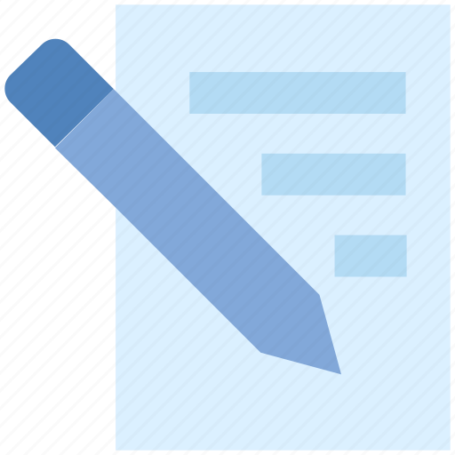 Edit, paper, pen, pencil, sheet, write icon - Download on Iconfinder
