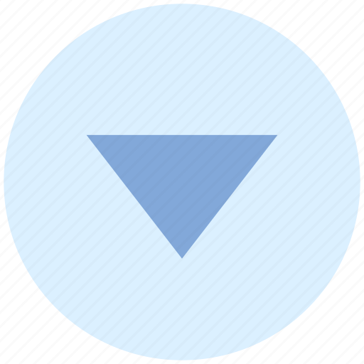 Arrow, circle, down, media, triangle icon - Download on Iconfinder