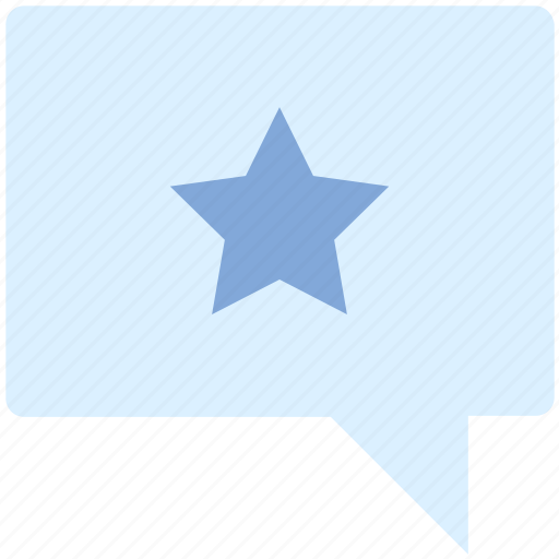 Bubble, chat, favorite, message, sms, star, texts icon - Download on Iconfinder