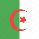 algeria, country, flag, nation