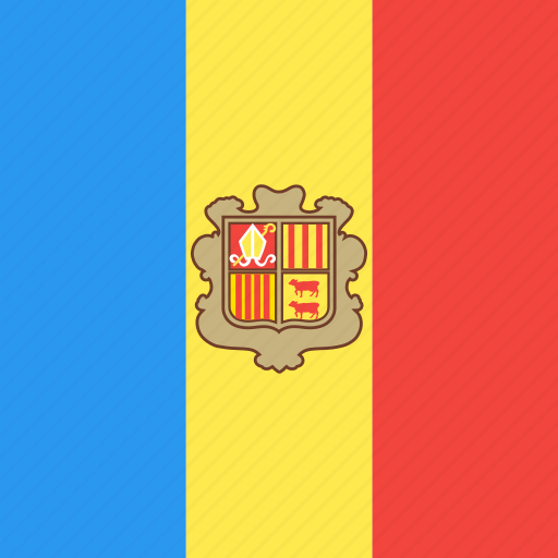 Andorra, country, flag, nation icon - Download on Iconfinder