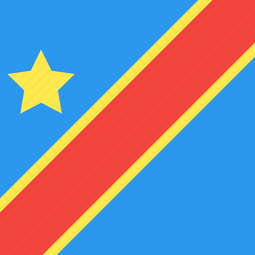 Congo, country, democratic, flag, nation, republic icon - Download on Iconfinder