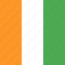 cote, country, divoire, flag, nation
