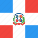country, dominican, flag, nation, republic