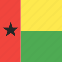 bissau, country, flag, guinea, nation