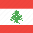 country, flag, lebanon, nation