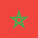 country, flag, morocco, nation