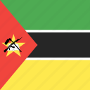 country, flag, mozambique, nation