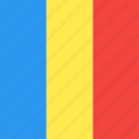 country, flag, nation, romania