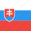 country, flag, nation, slovakia 