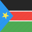 country, flag, nation, south, sudan