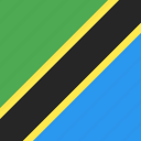 country, flag, nation, tanzania