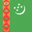 country, flag, nation, turkmenistan