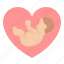 heart, baby, maternity, born 