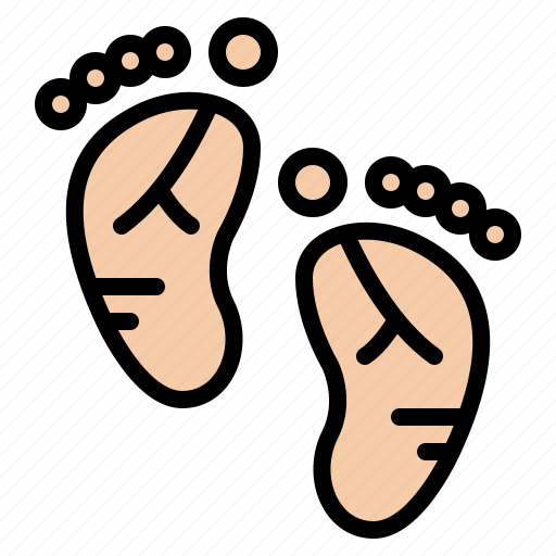 Baby, footprint, feets, footmark, kid icon - Download on Iconfinder